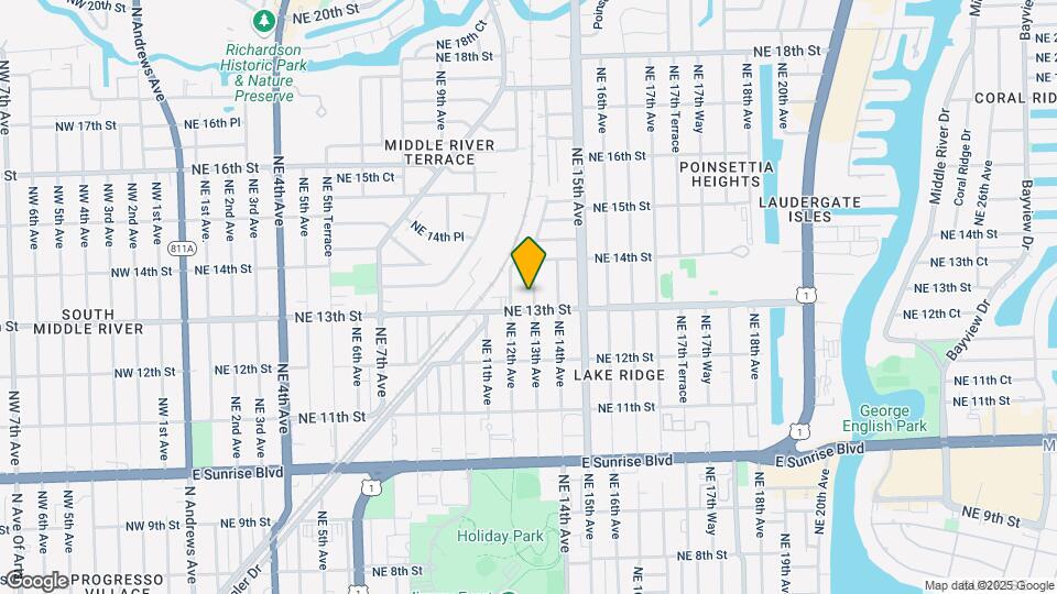 1311 NE 13th Ave Map and Location Details