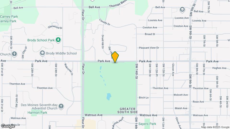 1616 Park Ave Map and Location Details