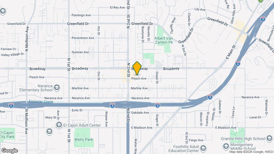 1336 Peach Ave Map and Location Details