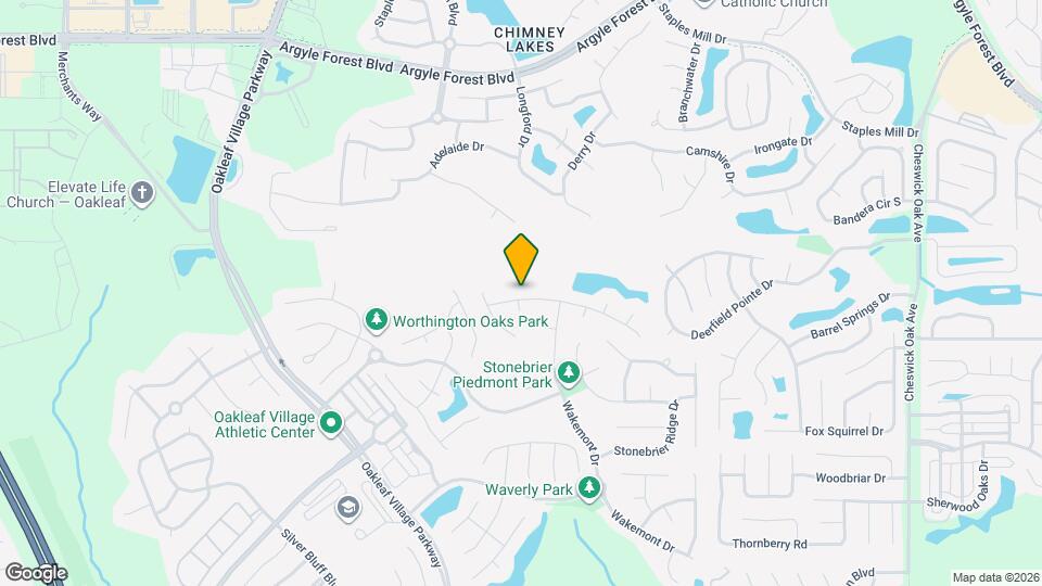 3014 Piedmont Manor Dr Mapa y Detalles de la Ubicación