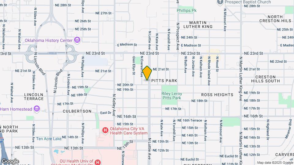 2105 N Lottie Ave Map and Location Details