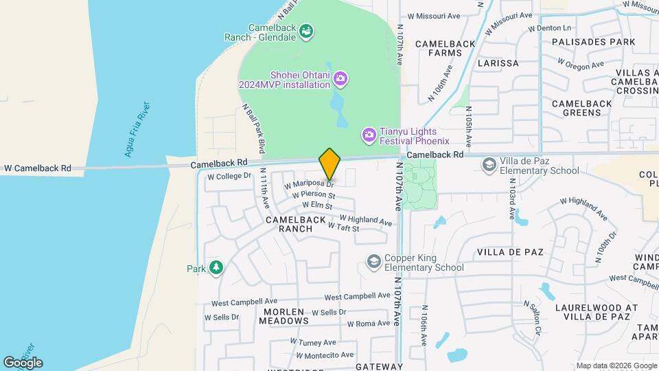 10911 W Mariposa Dr Map and Location Details