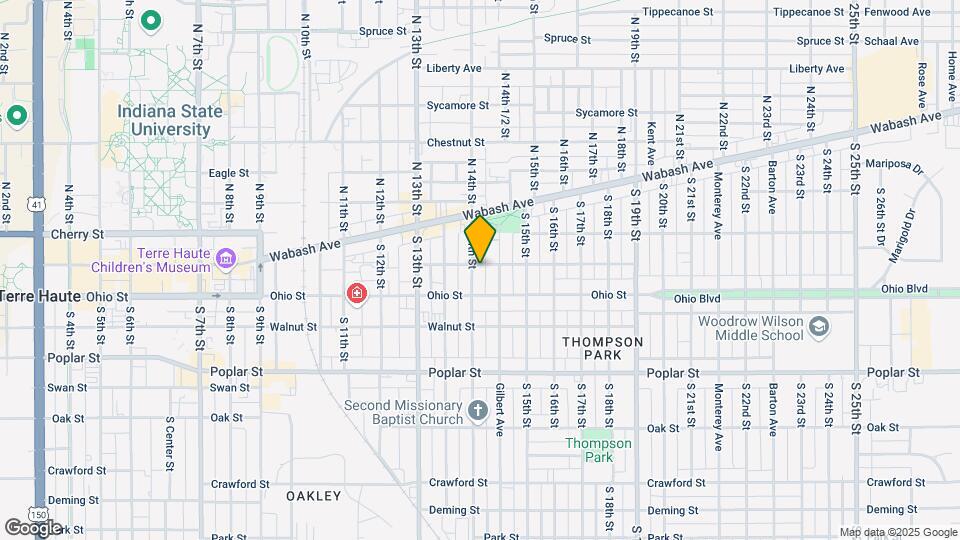 100 S 14th St Map and Location Details