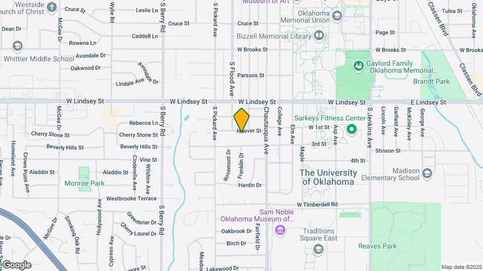 804 Hoover St Map and Location Details