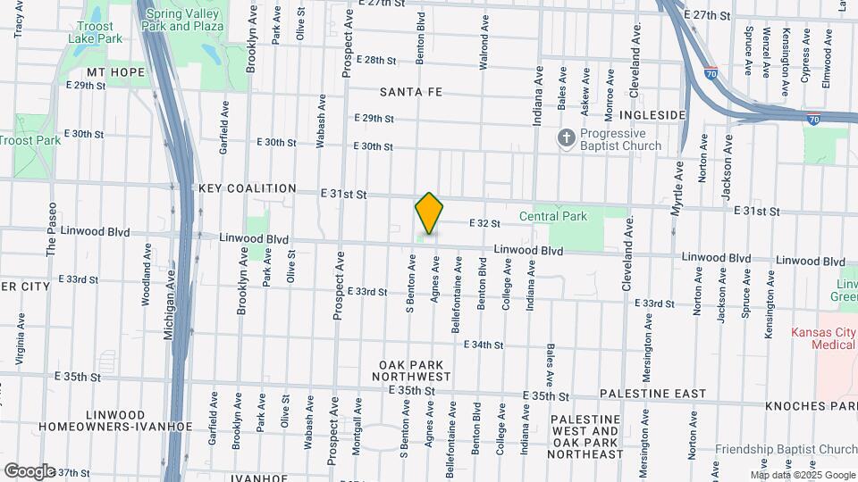 2912 E Linwood Blvd Map and Location Details