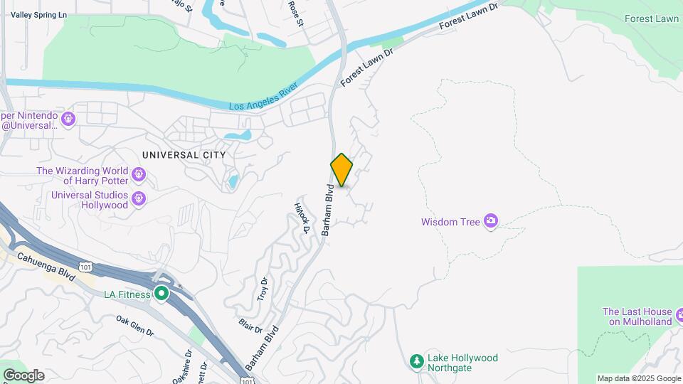 3620 Barham Blvd Map and Location Details