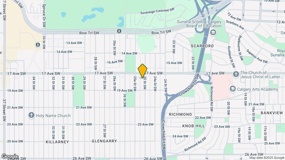 1917 25 St SW Map and Location Details
