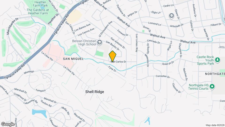 2827 San Carlos Dr Map and Location Details