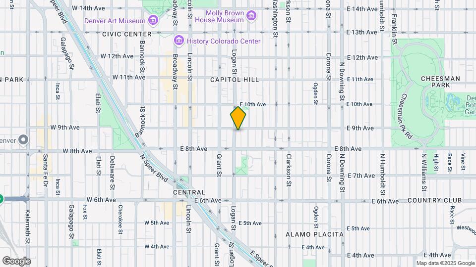 855 N Pennsylvania St, Unit 414 Map and Location Details
