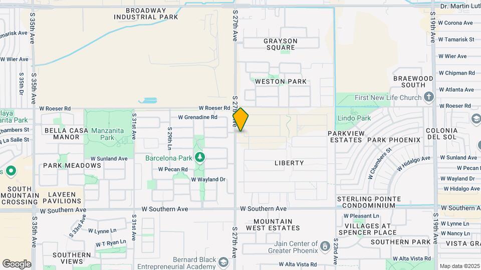 5418 S 26th Ln Map and Location Details