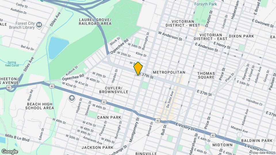 514 W 38th St Map and Location Details