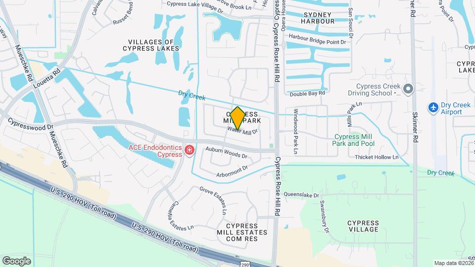 18315 Water Mill Dr Map and Location Details