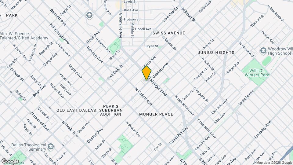 5089 Gaston Ave Map and Location Details