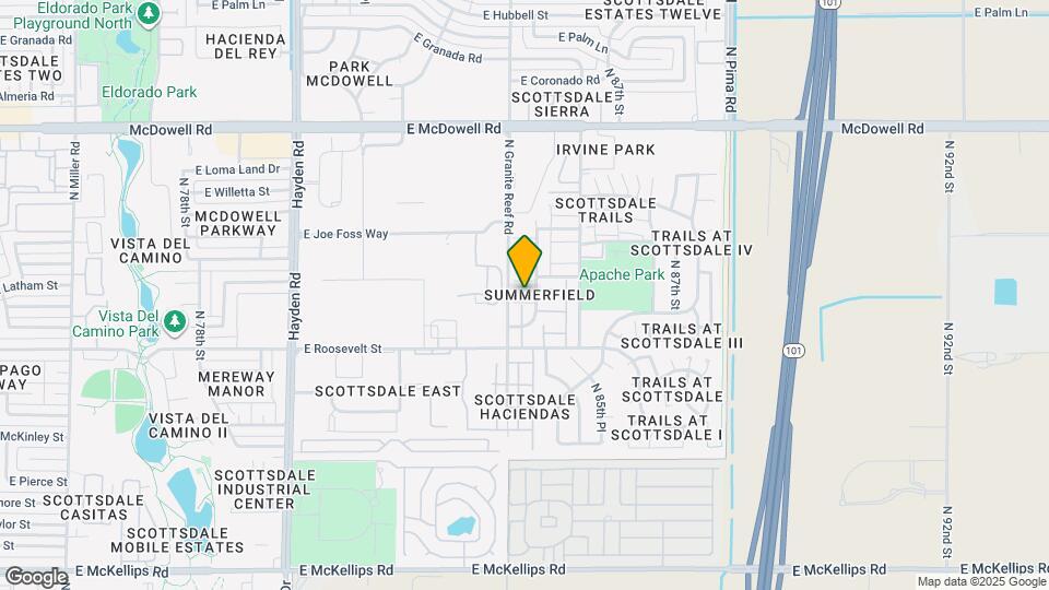 1118 N Granite Reef Rd Map and Location Details