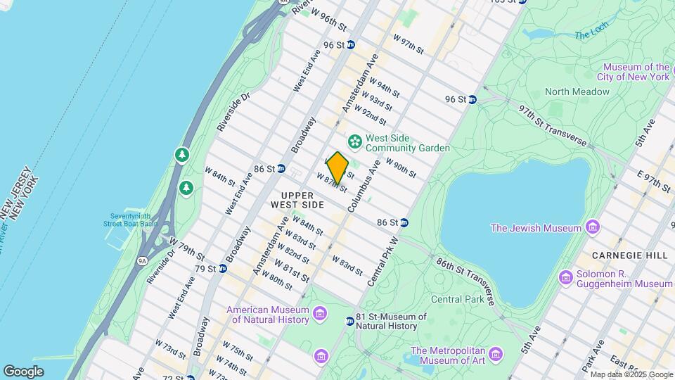 130 W 87th St Map and Location Details