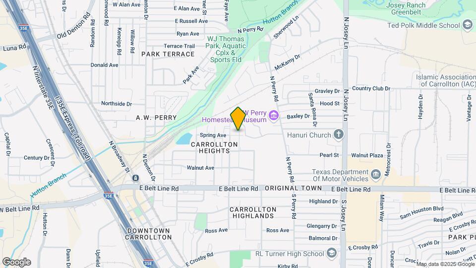 1607 Spring Ave Map and Location Details