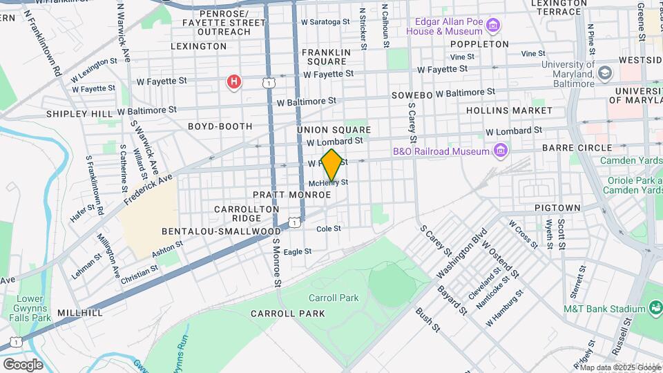 1625 McHenry St Map and Location Details