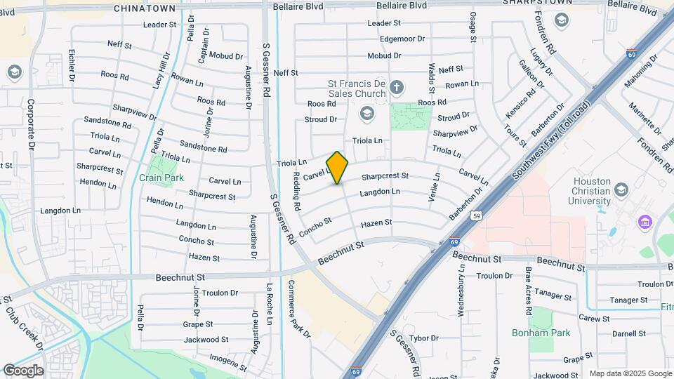 8407 Sharpcrest St Map and Location Details