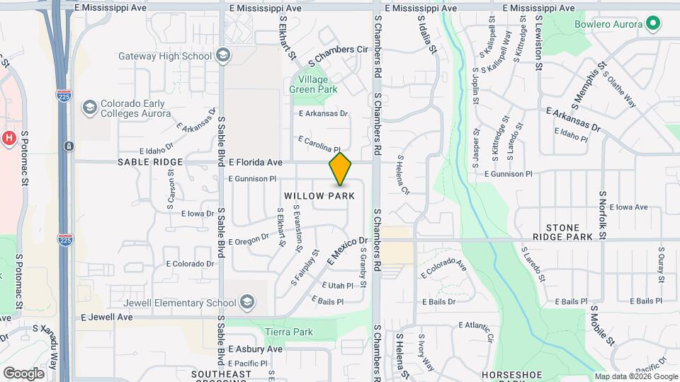 1544 S Fraser Way Map and Location Details
