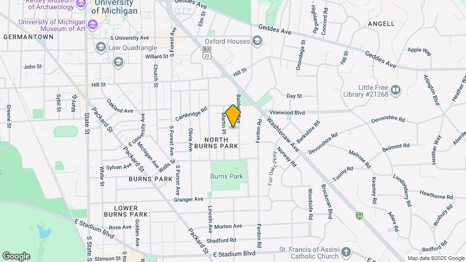 1052 Baldwin Ave Map and Location Details