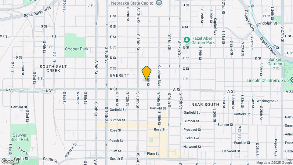 1321 S 14th St Map and Location Details