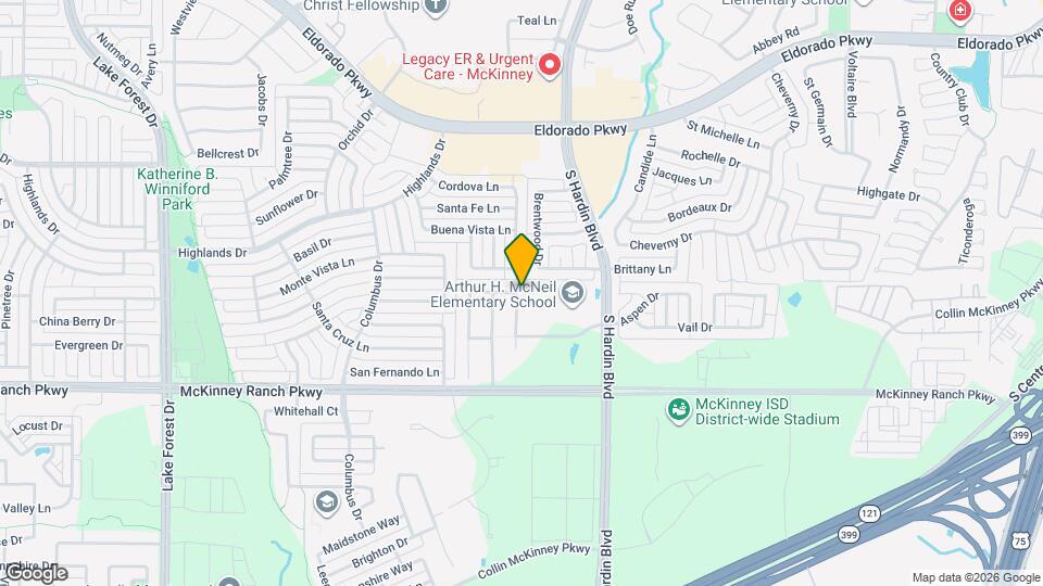 3601 McClintick Rd Map and Location Details