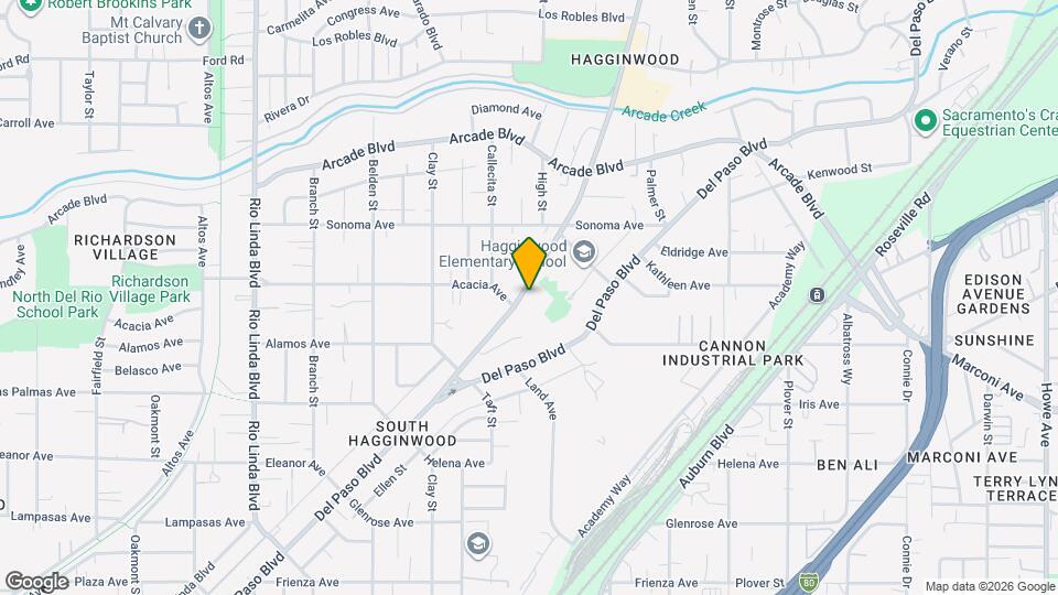 3036 Marysville Blvd Map and Location Details