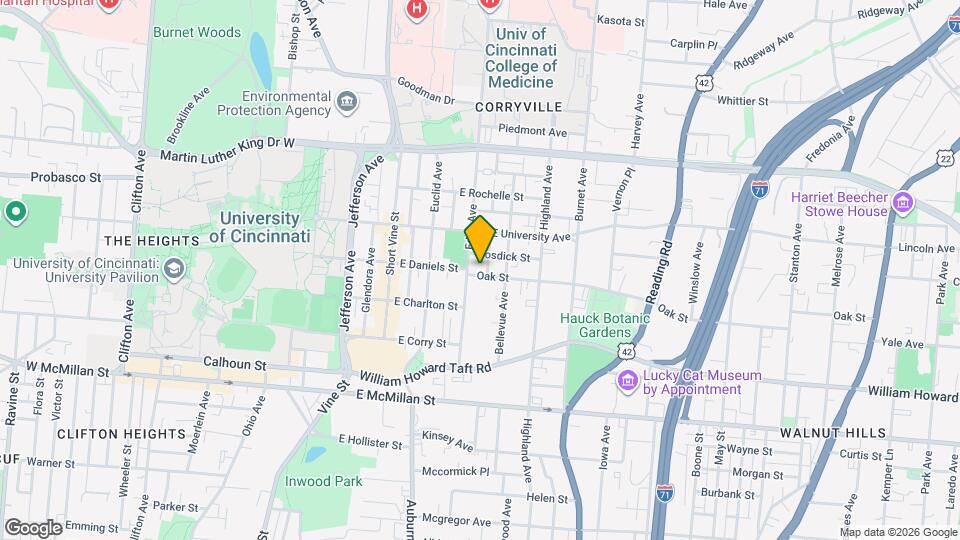 206 Oak St, Unit 1 Map and Location Details