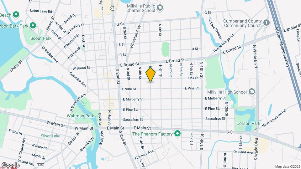 416 N 5th St Map and Location Details