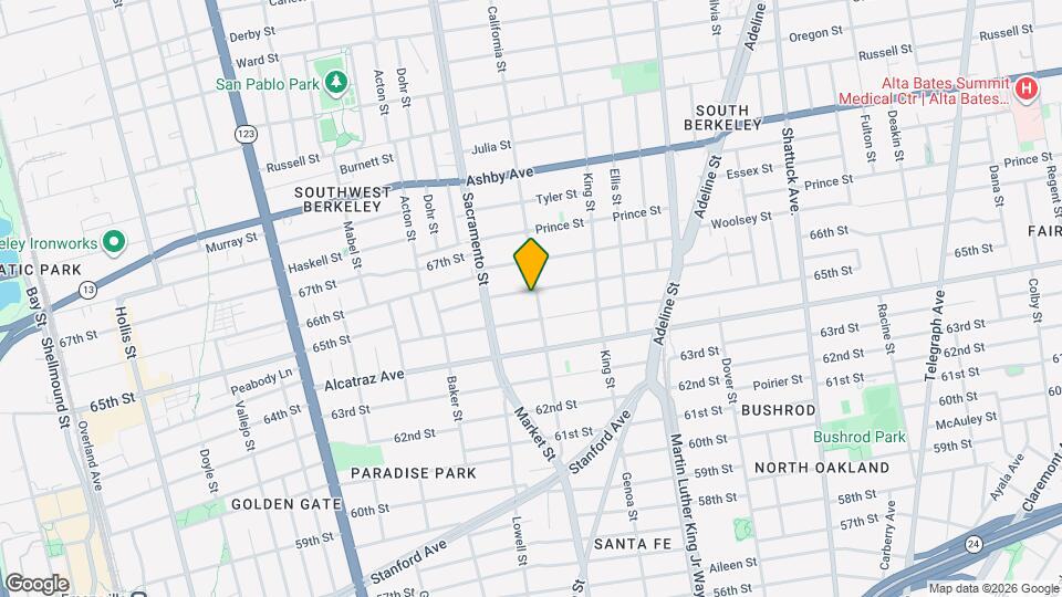3200-3208 California St Mapa y Detalles de la Ubicación