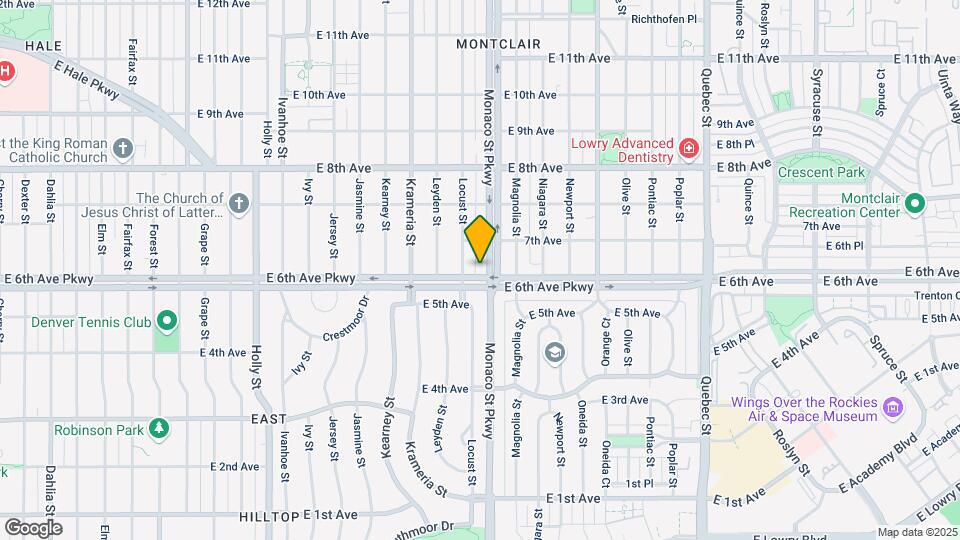 6435 E 6th Ave Pkwy Map and Location Details