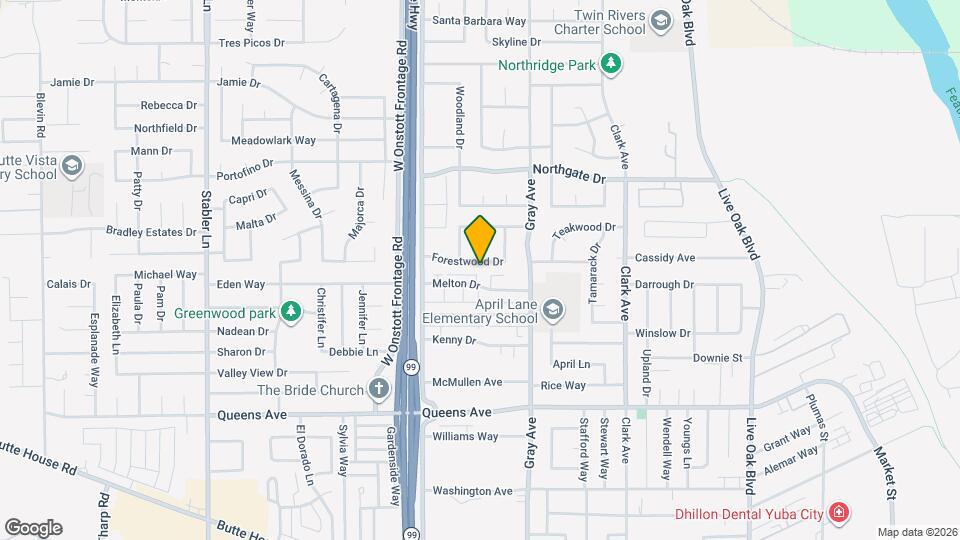 1170 Forestwood Dr Mapa y Detalles de la Ubicación