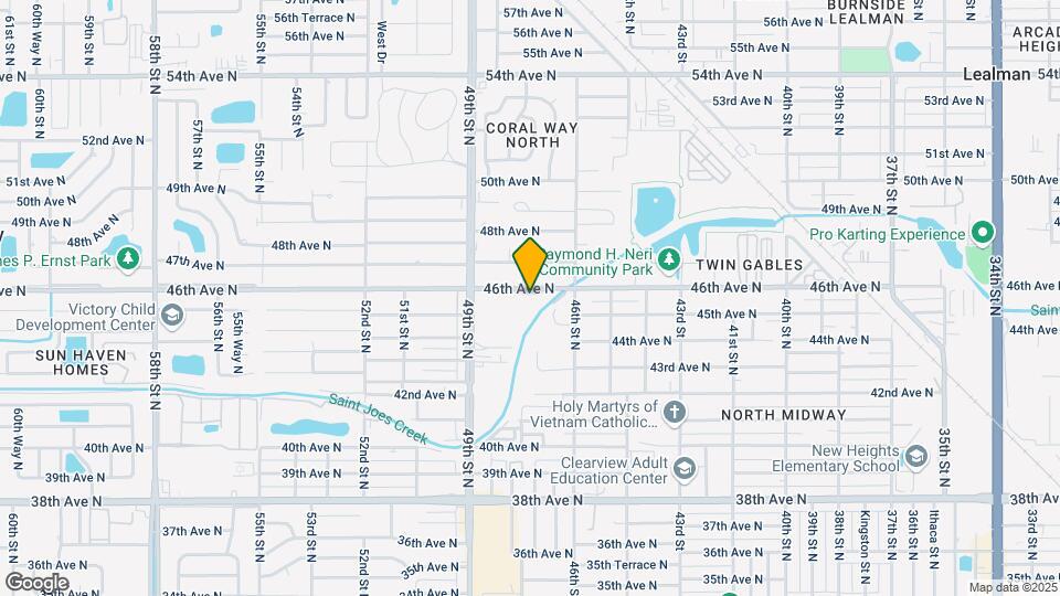 4700 46th Ave N Map and Location Details