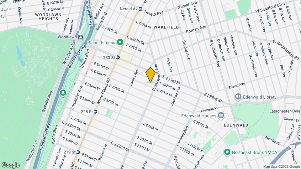 867 E 231st St Map and Location Details
