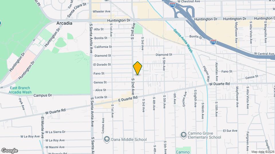 612 S 2nd Ave Map and Location Details