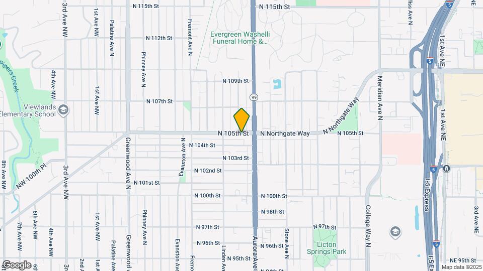 933 N 105th St Map and Location Details