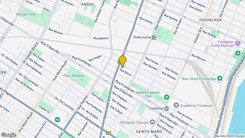 2645 Bercy St Map and Location Details