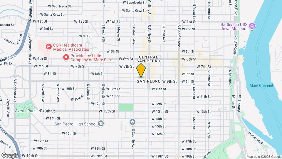 750 W 9th St Map and Location Details