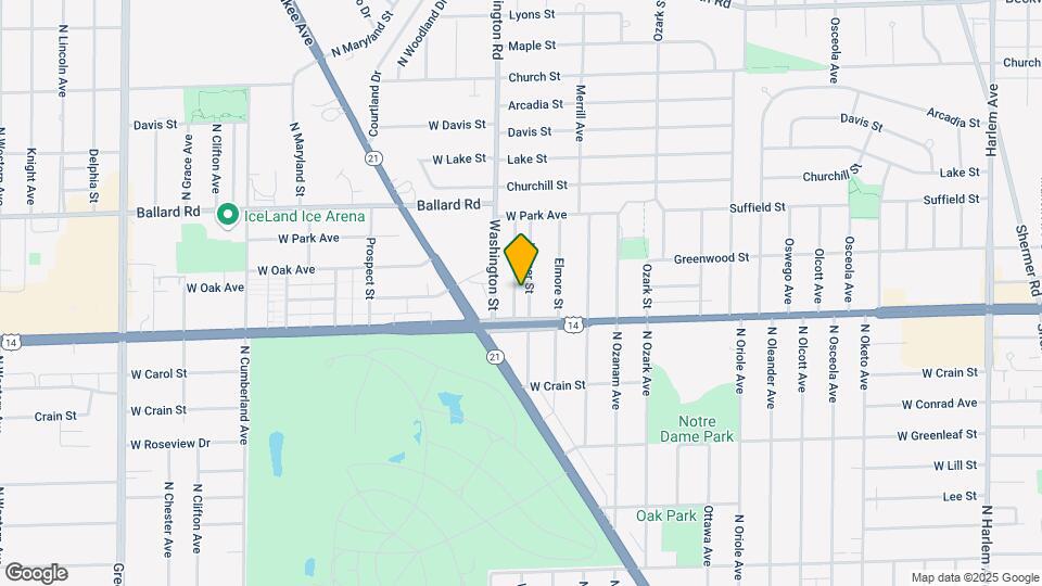 8828 N Wisner St Mapa y Detalles de la Ubicación