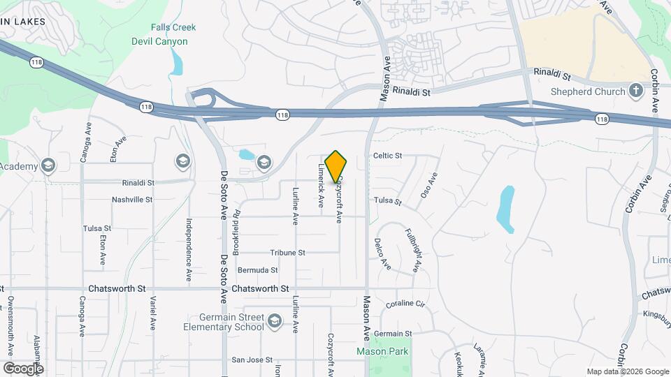 10945 Cozycroft Ave Map and Location Details