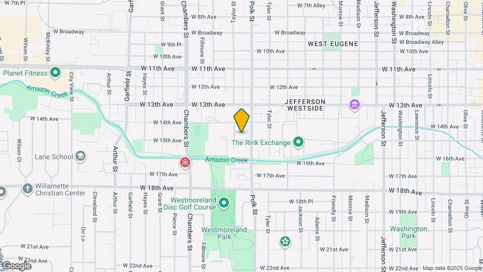 1349 W 15th Ave Map and Location Details