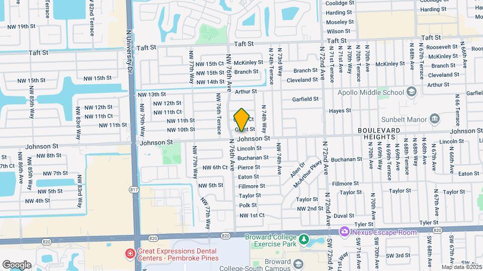 7521 Johnson St Map and Location Details