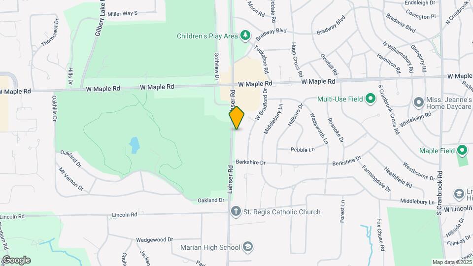 6695 Lahser Rd Map and Location Details