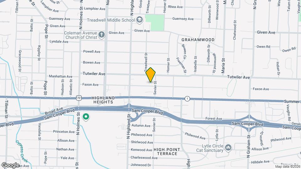 3578 Faxon Ave Map and Location Details