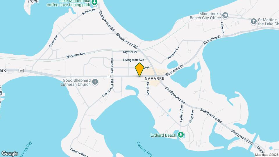 3455 Shoreline Dr Map and Location Details
