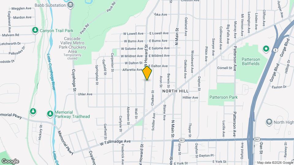 839 N Howard St Map and Location Details