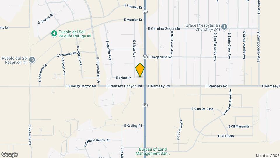 5529 S Sioux Ave Map and Location Details