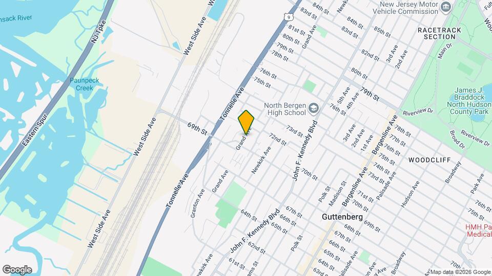 7014 Grand Ave Map and Location Details