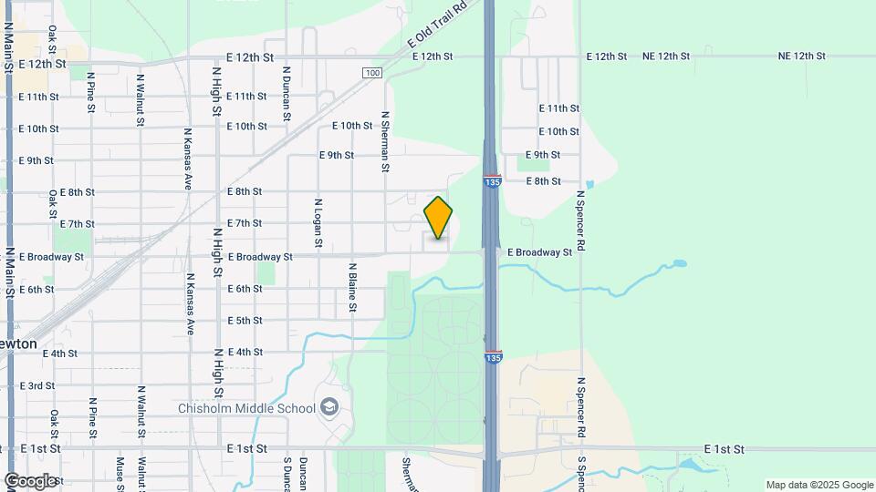 1220 E Broadway St Map and Location Details