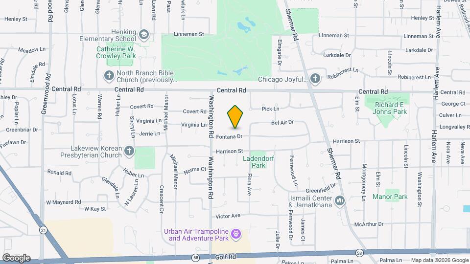 2616 Fontana Dr Map and Location Details